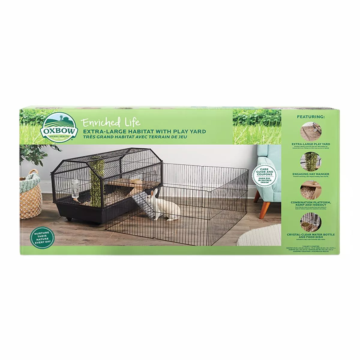 Oxbow Enriched Life Habitat with Play Yard