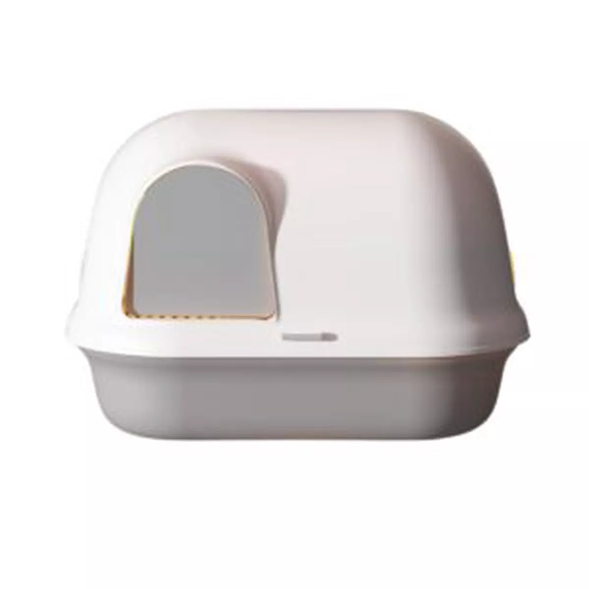 Pakeway Shell Flip-Top Open Cat-Litter Box - Grey