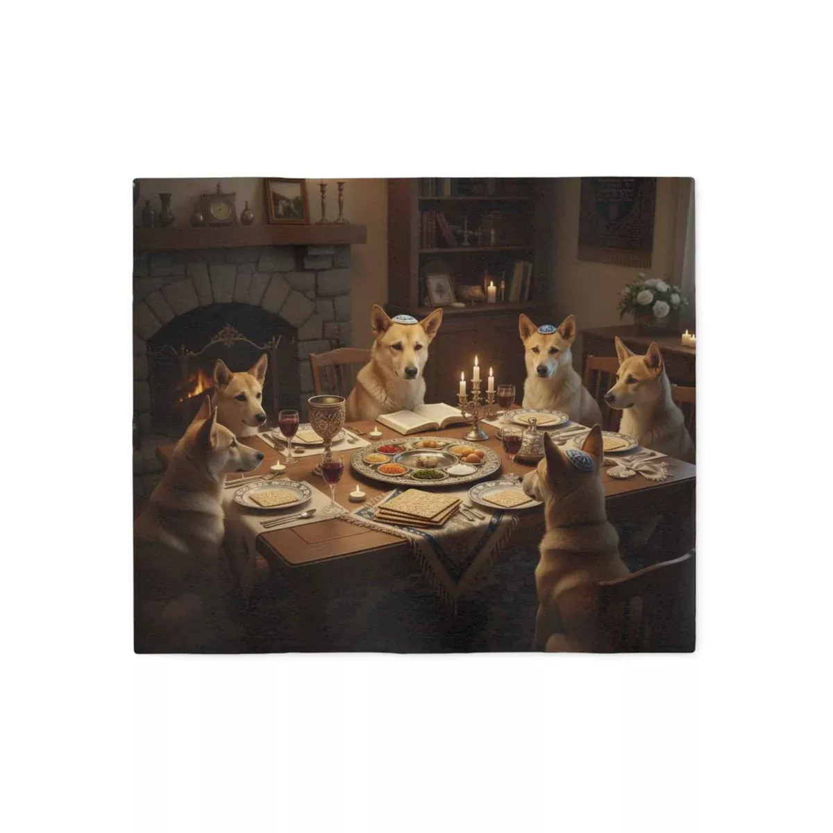 Passover Seder Pet Bed Blanket