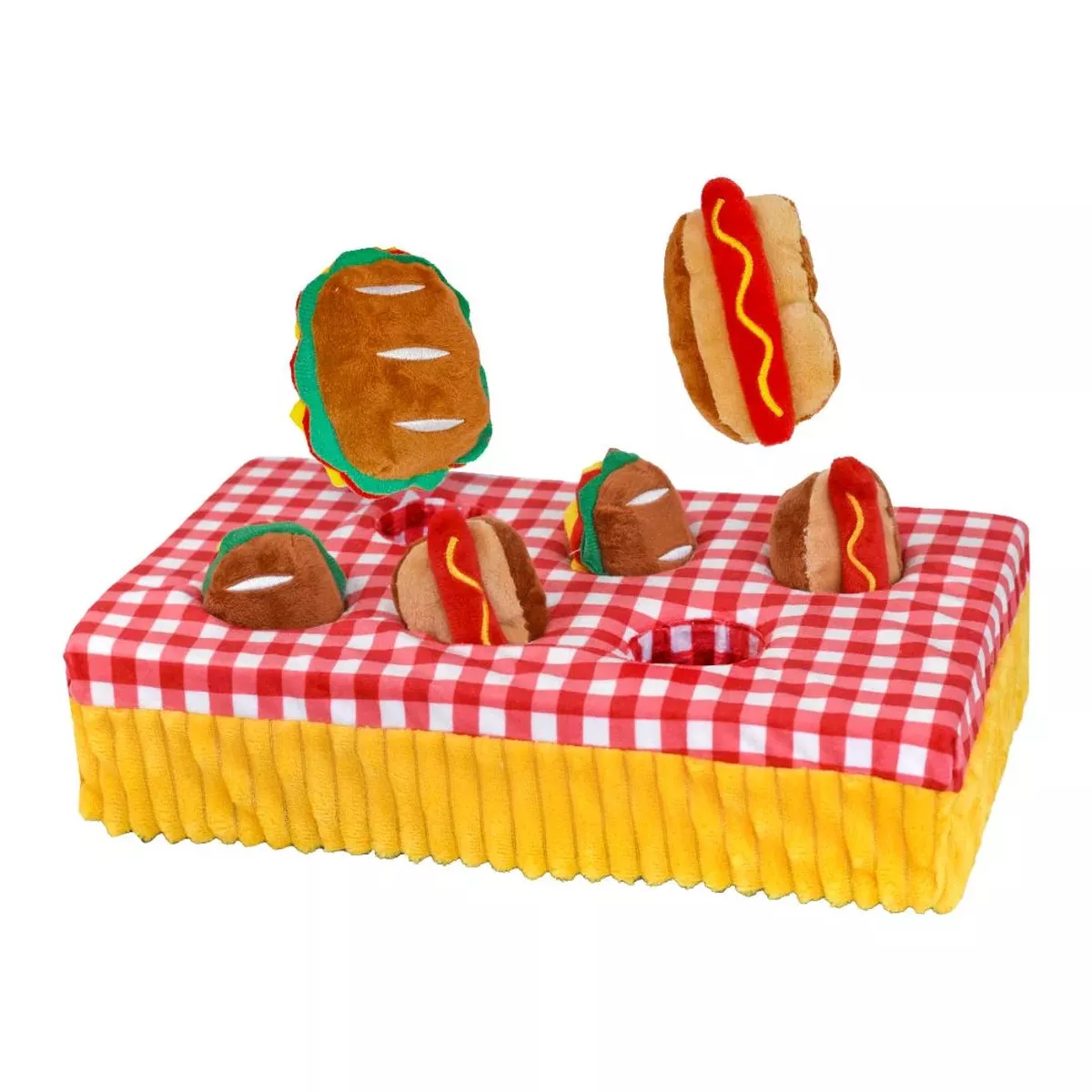 Patchwork Pet Snacks Picnic Dog Toy