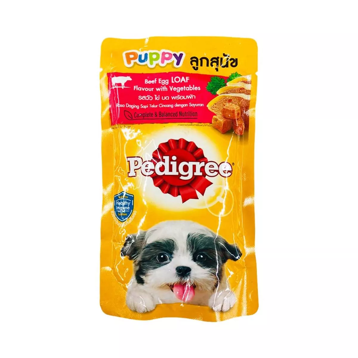 Pedigree Puppy Beef Egg Loaf Pouch 130g