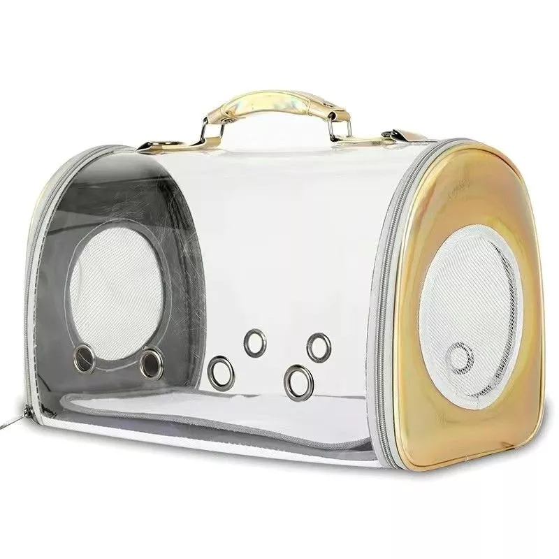 Pet Travel Bag Comfort Case Transparent Space Yellow
