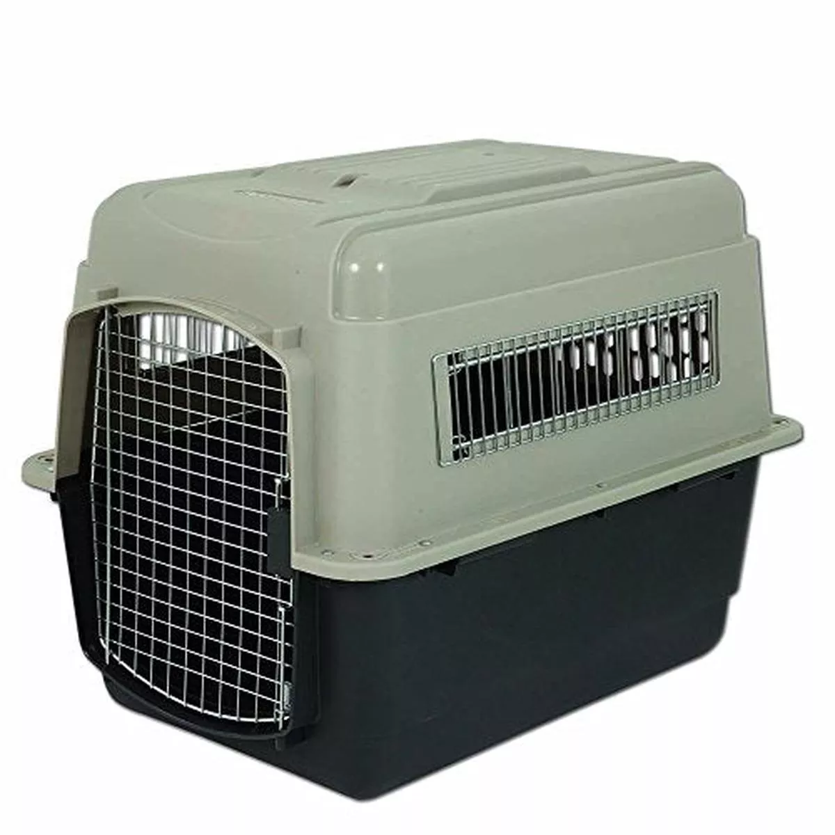Petmate 21552 Ultra Vari Kennel Bleached Linen (Black, 30-50lb) – Default Title