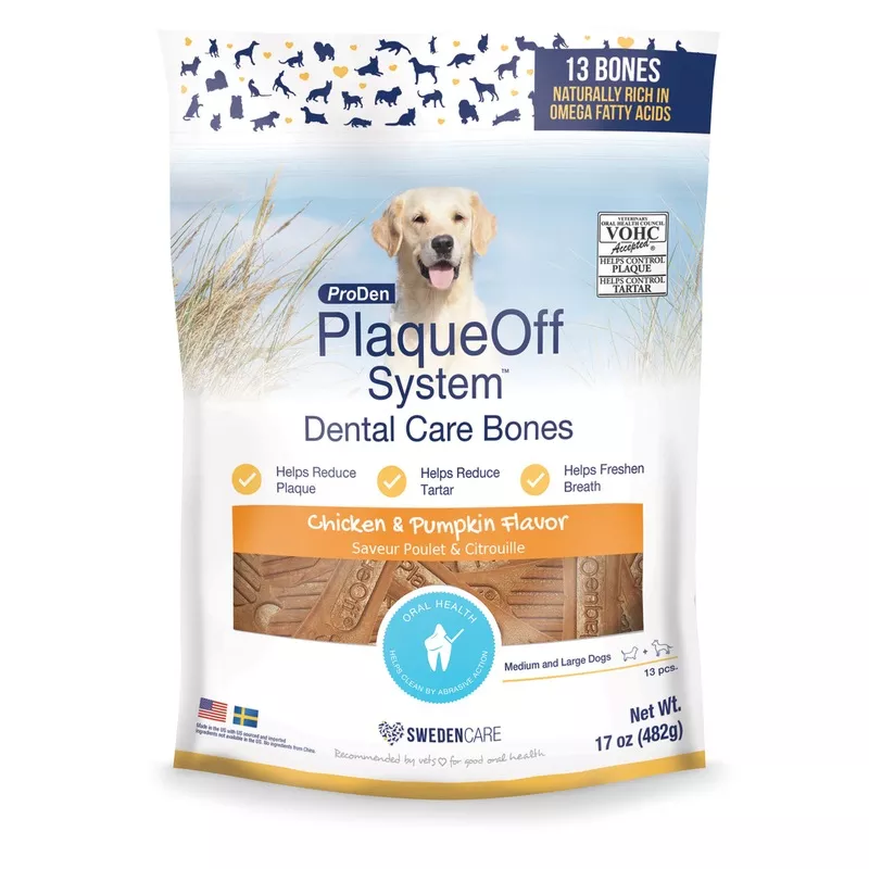 PlaqueOff Dental Bones Chicken & Pumpkin