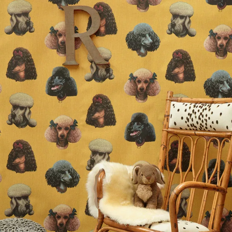 Poodle Parlour in Retro – Wallpaper