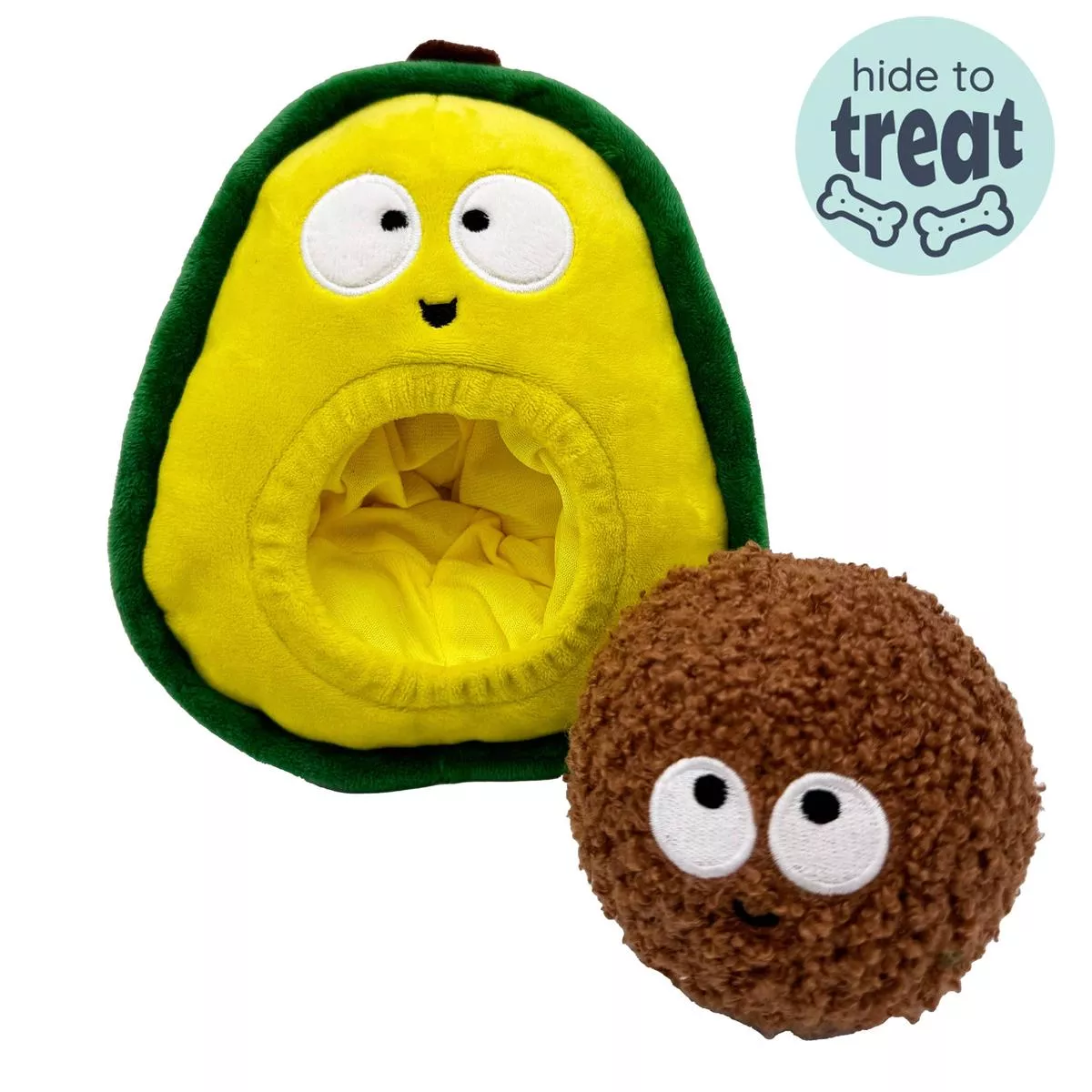 Pop ‘n Fetch Avocado Plush Dog Toy