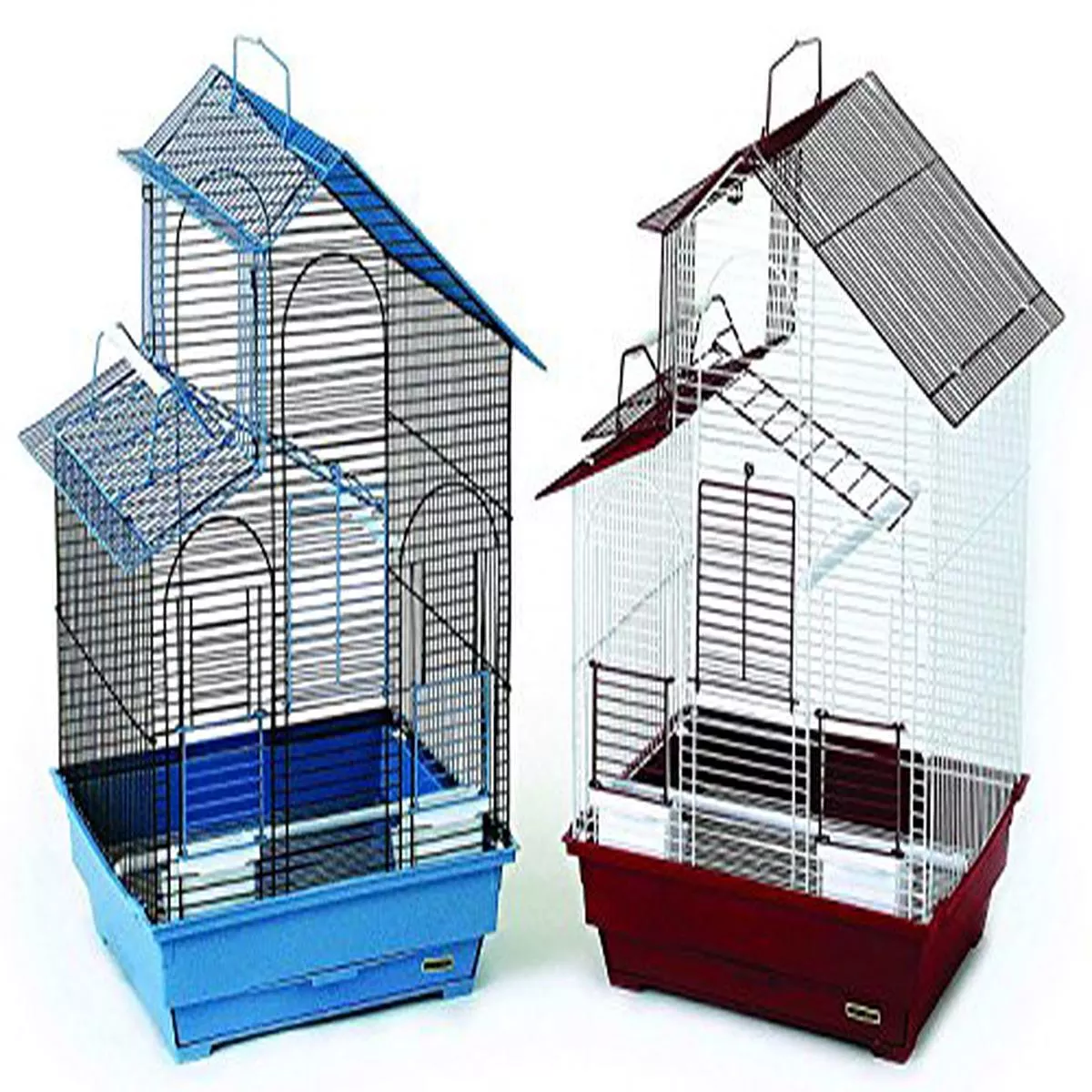 Prevue Pet Parakeet Double Roof Cage (2/cs) – Default Title
