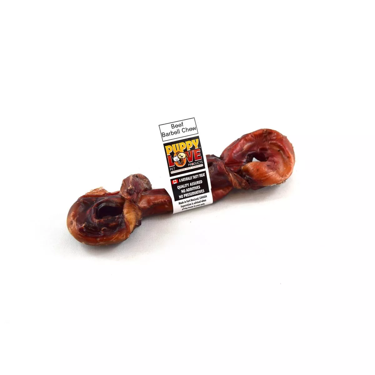 Puppy Love Beef Barbell Chew Dog Treats