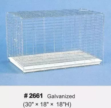 RABBIT CAGE 30′ X18X18H’ GALVANIZED