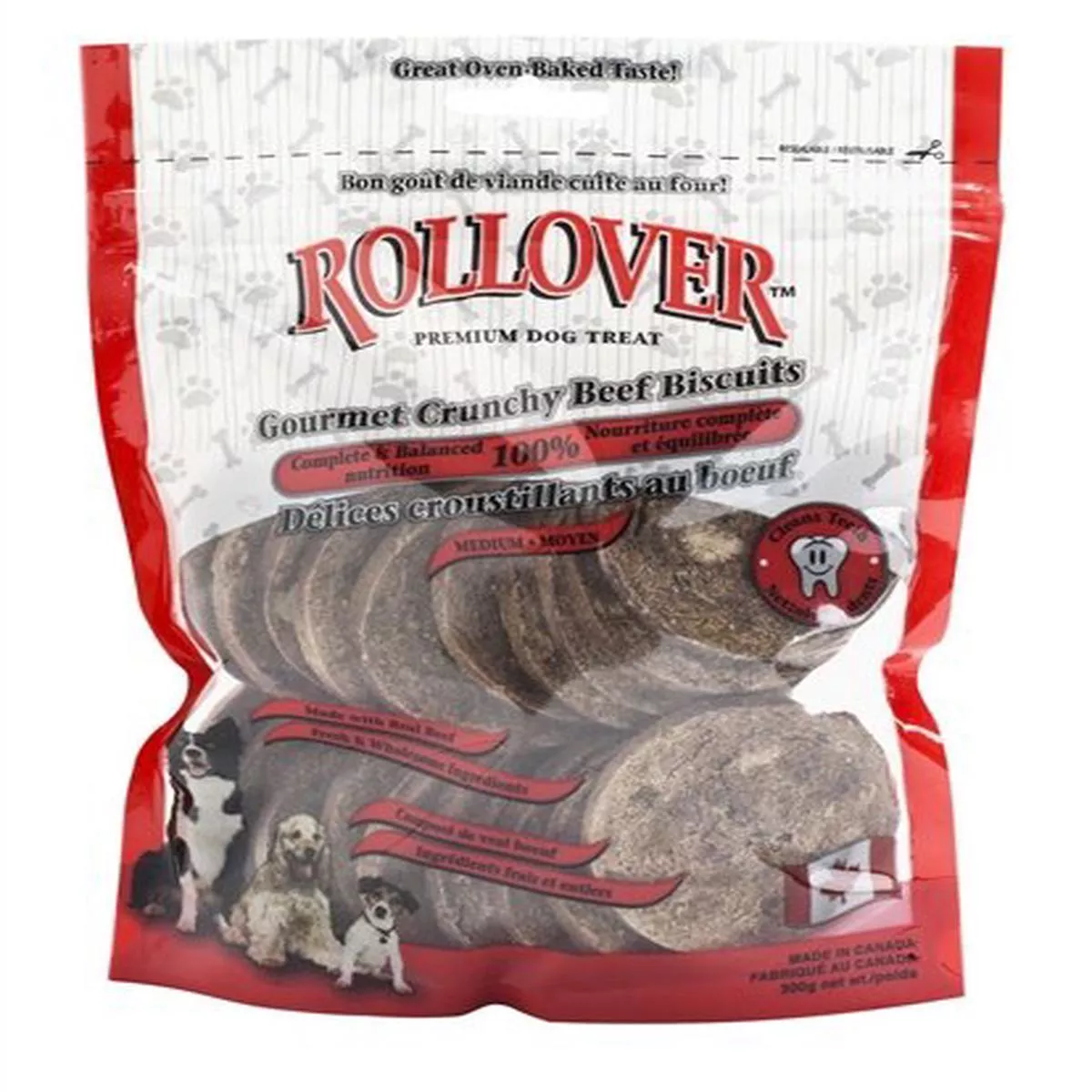 Rollover Gourmet Crunchy Dog Biscuits 200/BULK (Beef) – Default Title
