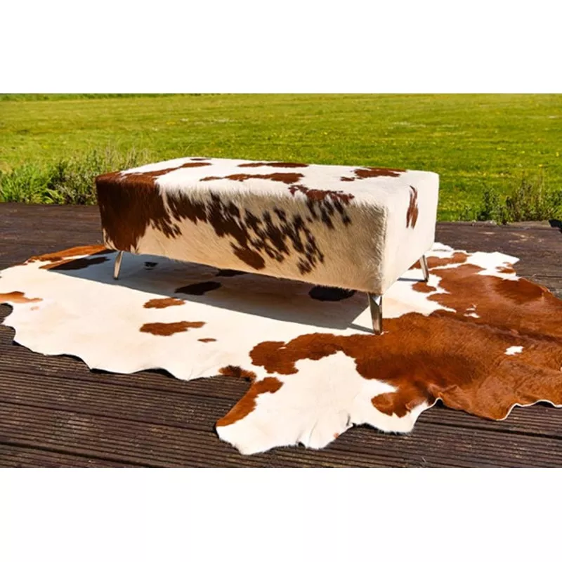 ‘Ruan’ Cowhide Bench Seat Ottoman