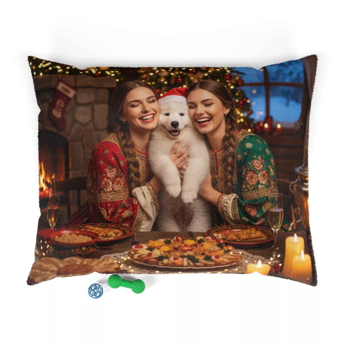 Russian Holiday Feast Pet Bed