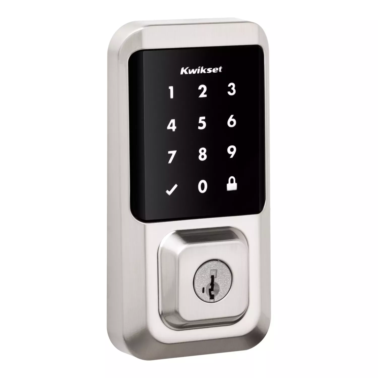 Satin Nickel Halo Touchscreen Wi-fi Smart Lock With Smartkey Technology