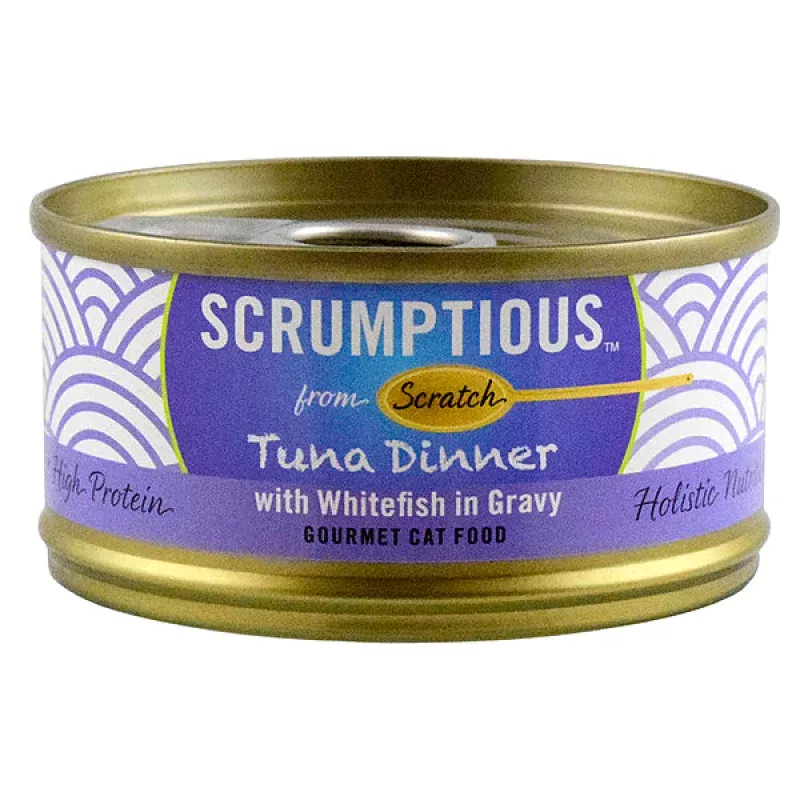 Scrumptious Tuna Cat Can 2.8oz Assorted Flavours