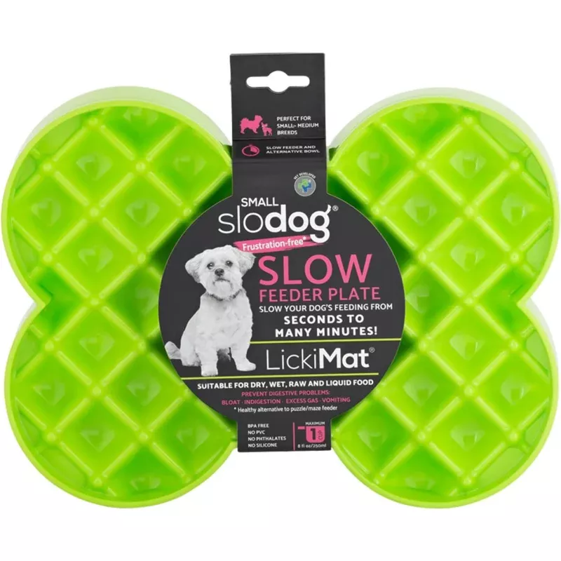 Slow feeder, Lickimat for Dogs - Slodog - Green Small Dog