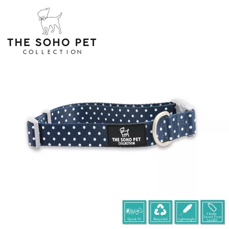 SOHO Polka Dot Patterned Collar M