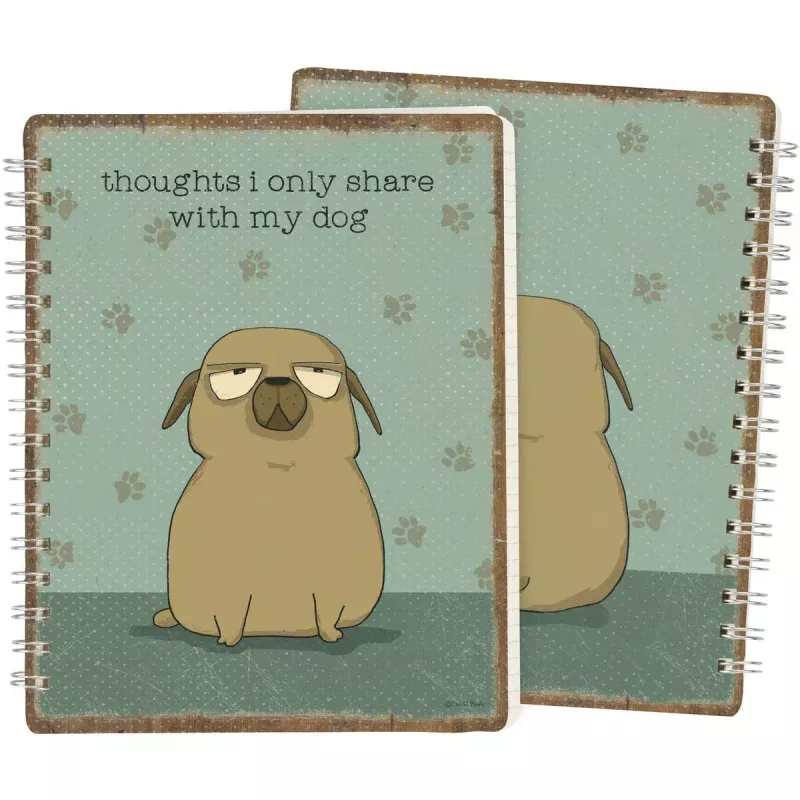 Spiral Notebook - Thoughts Dog