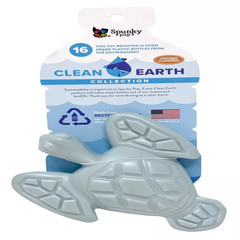 Spunky Pup – Clean Earth Recycled Hard Chews – Made in the USA – Turtle