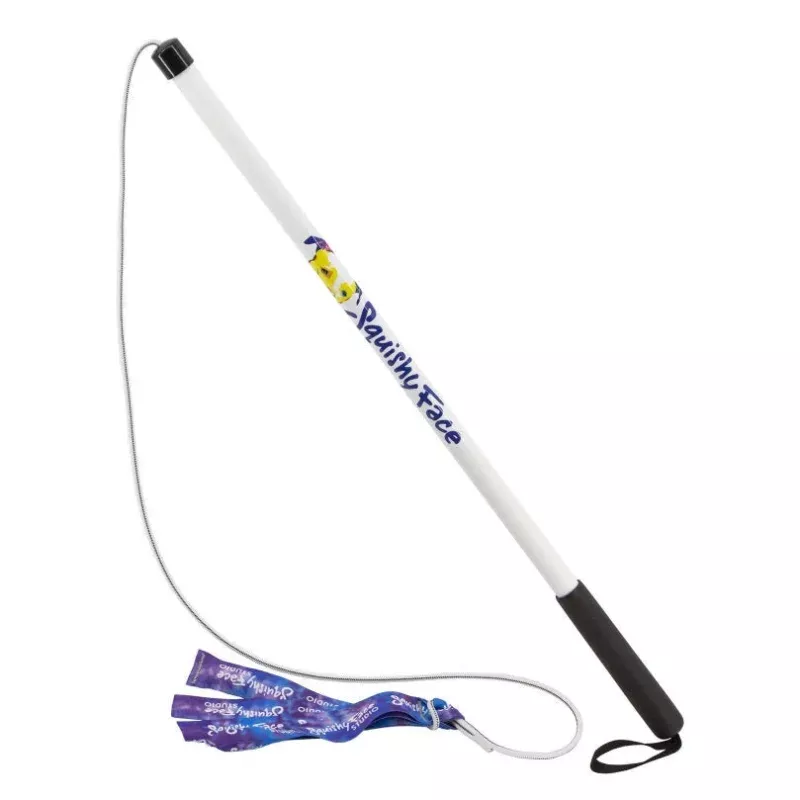 Squishy Face Flirt Pole with Squeaker in Lure
