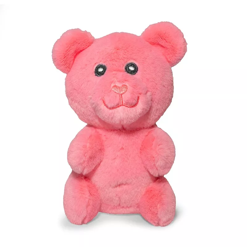 ThoozyPet Gummy Bear Plush Dog Toy Pink 6″