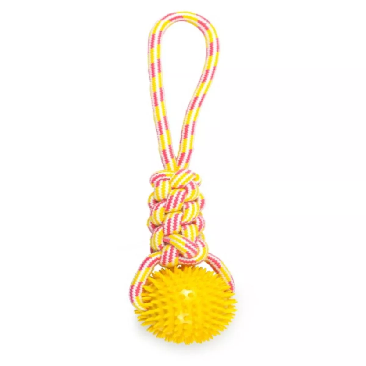 ThoozyPet Knotted Tug Rope w/Spike Ball