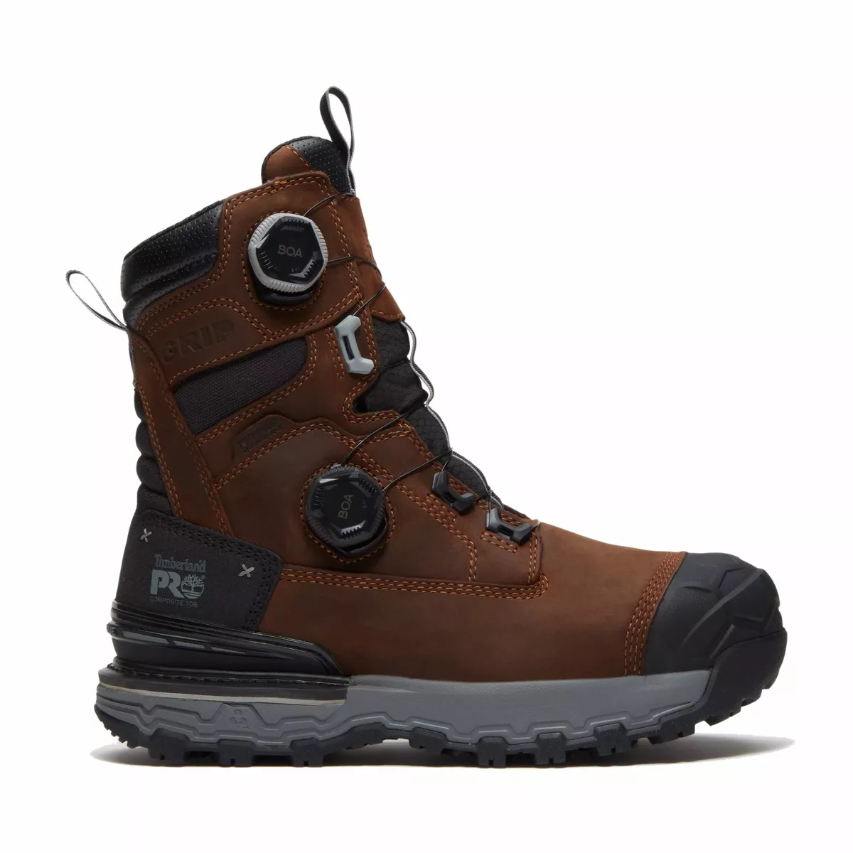 Timberland Pro Men's Boondock Ultralight 8" Composite Toe Work Boot with BOA Fit System - Brown