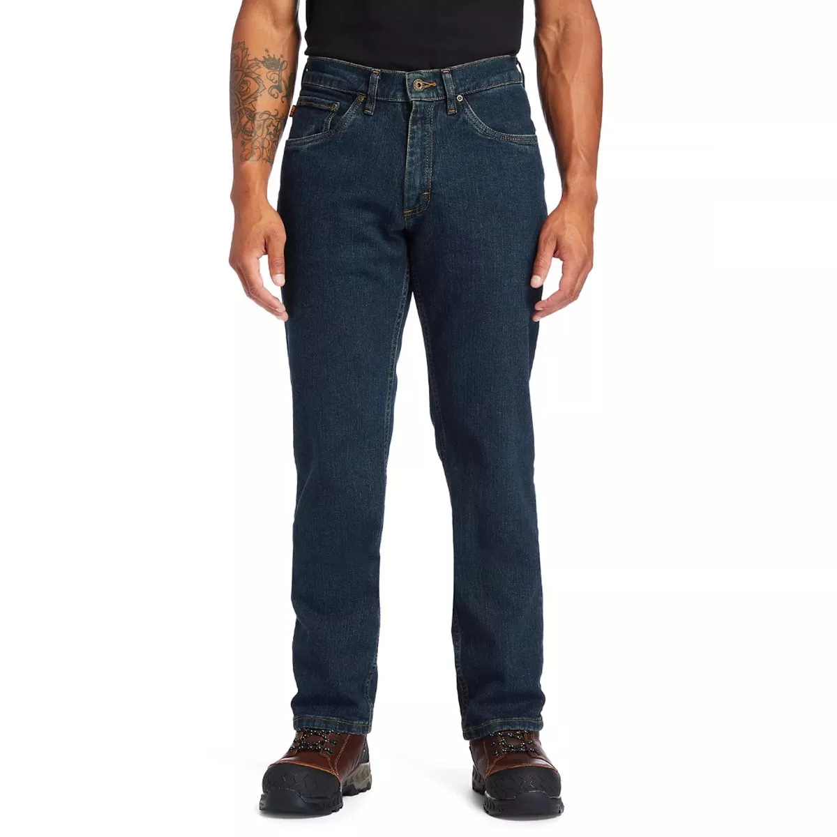 Timberland Pro Men's Grit-N-Grind Flex Denim Work Jeans - Dark Denim