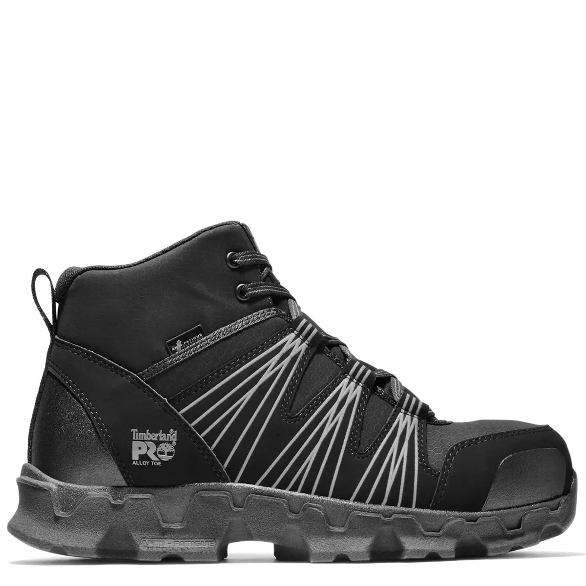 Timberland Pro Men's Powertrain Alloy Toe ESD Mid Work Boots - Black