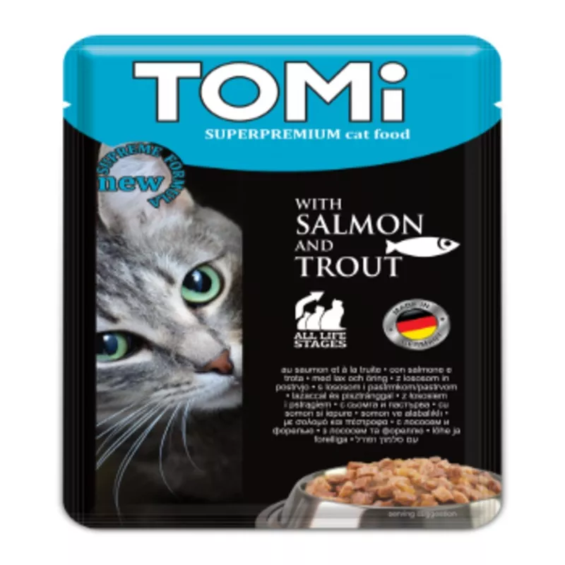 TOMISACHETS FOR CATSSALMON AND TROUT 100G