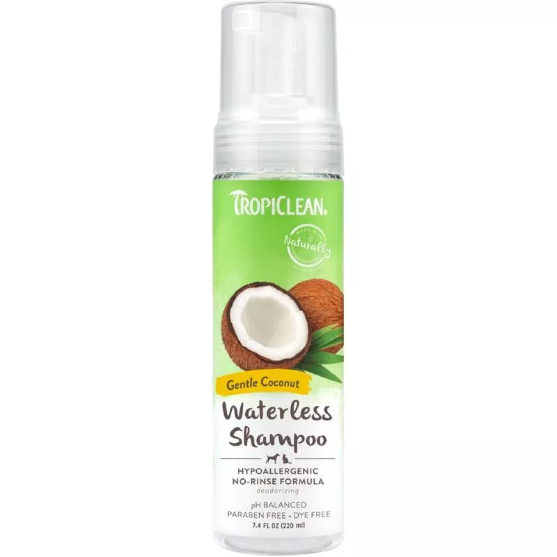 TROPICLEAN WATERLESS SHAMPOO HYPO ALLERGENIC 220ML