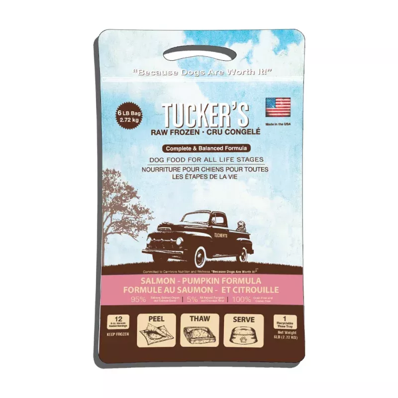 *Tucker's Raw Frozen Salmon Pumpkin Formula