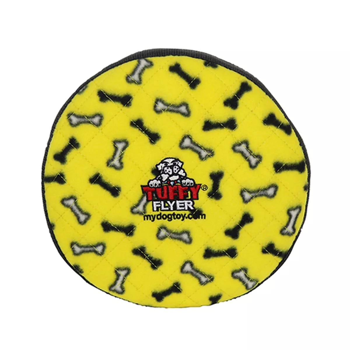 Tuffy Ultimate Flyer Yellow Dog Toy