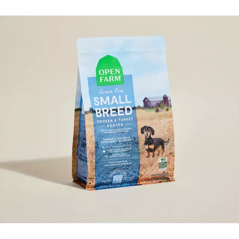 Turkey & Chicken Small Breed Dog Kibble by Open Farm