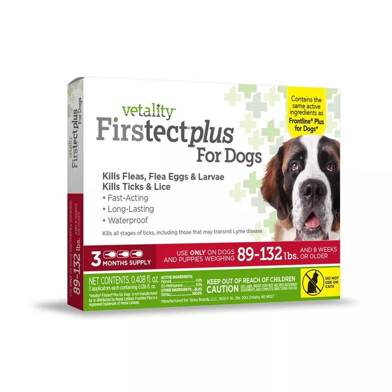Vetality Firstect Plus For Extra Large Dogs 89-132 lbs