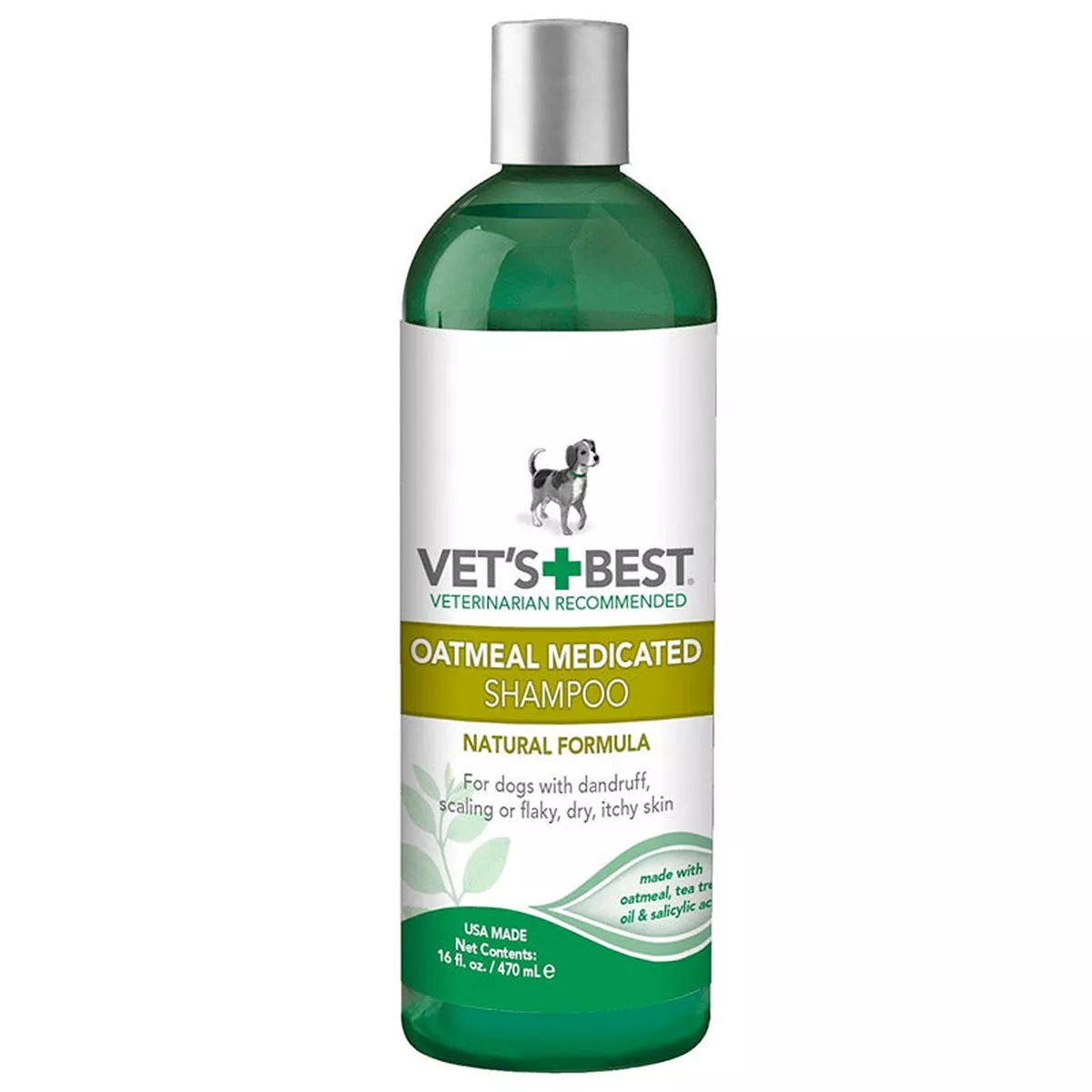 Vets Best – Oatmeal Medicated Dog Shampoo (16-Oz)