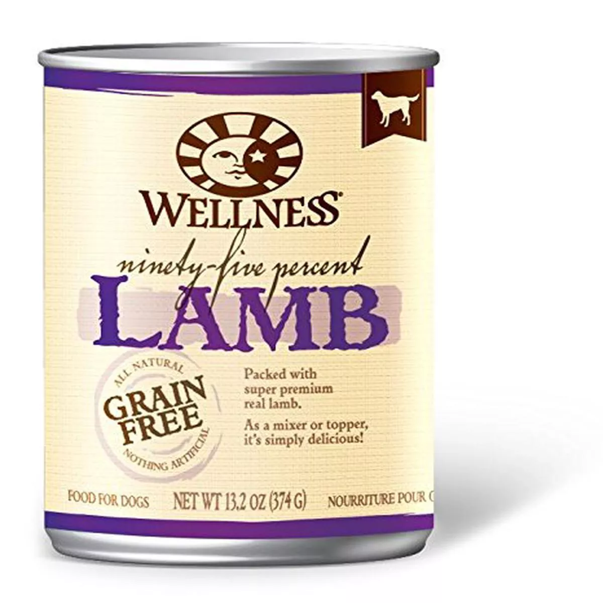 Wellness 95% Dog Food 12/13.2oz – Lamb