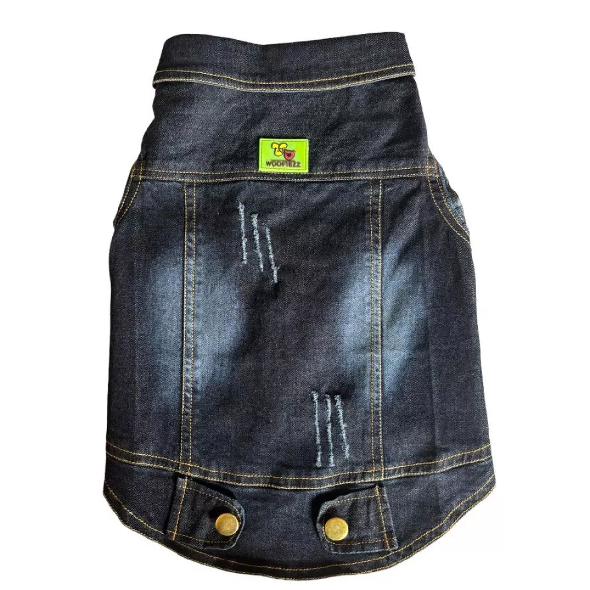 Woofiezz Denim Jackets for Dogs and Cats (Blue)