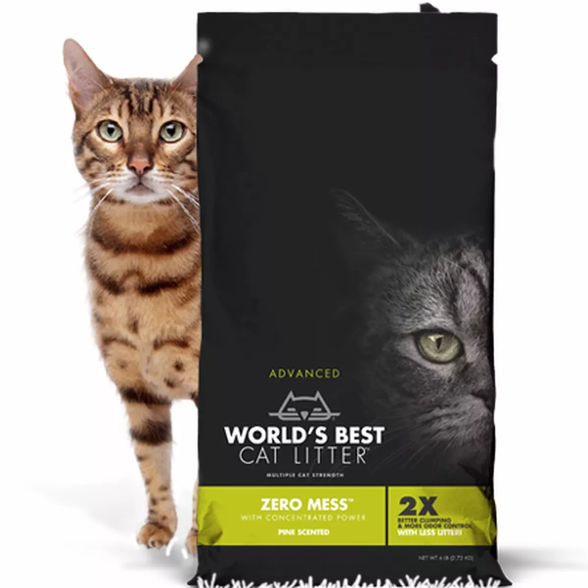 World's Best Cat Litter Zero Mess Pine Scent