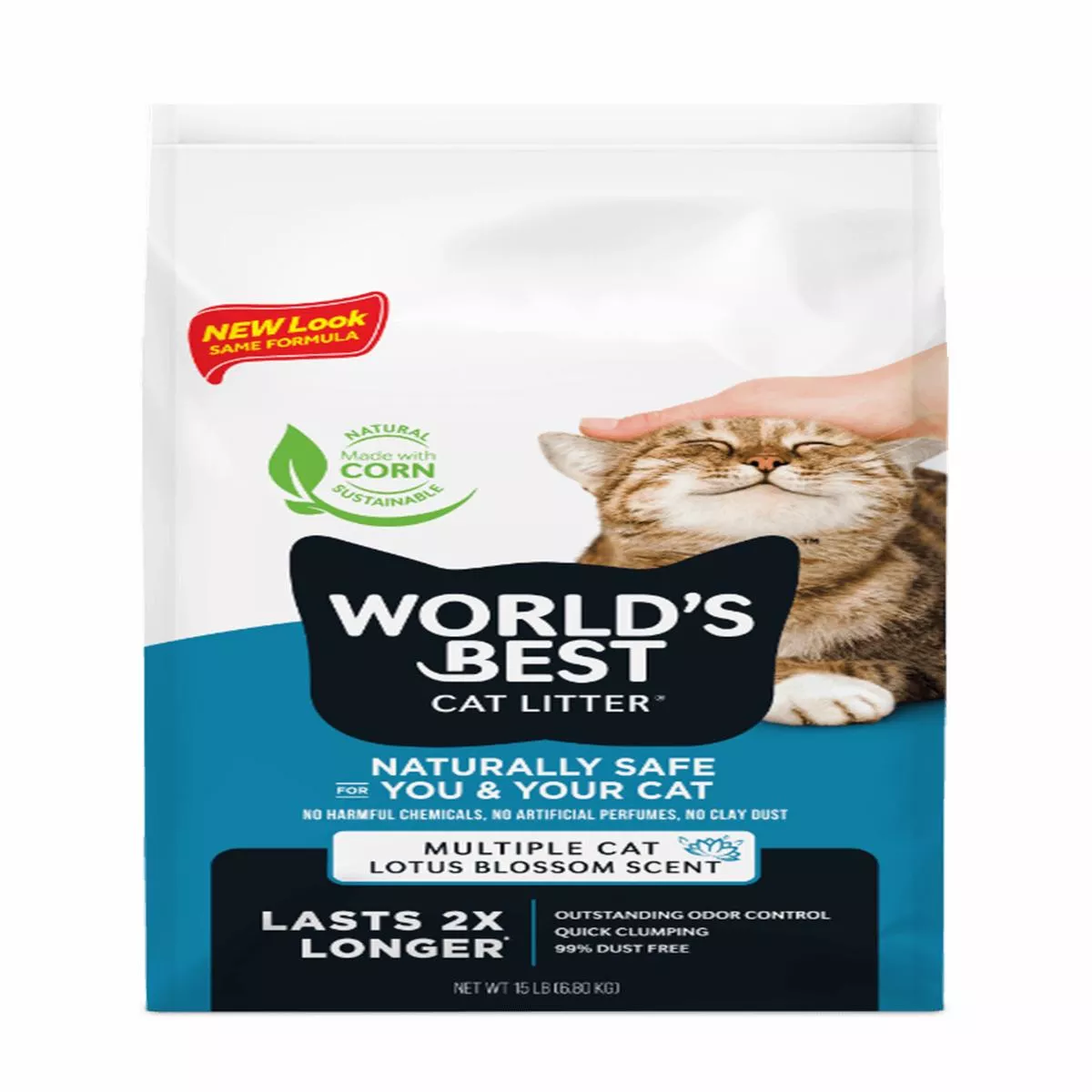 World’s Best Multiple Cat Lotus Blossom Scent Cat Litter