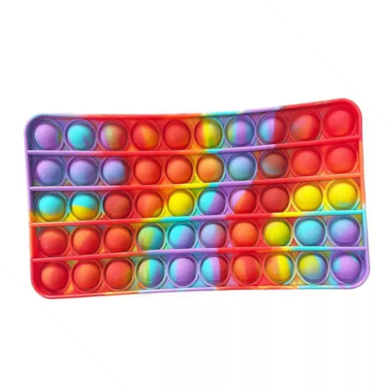 Yourself Expression- Pop It Rainbow Tie Dye Fidget Pencil Bag | Gifts & Accessories