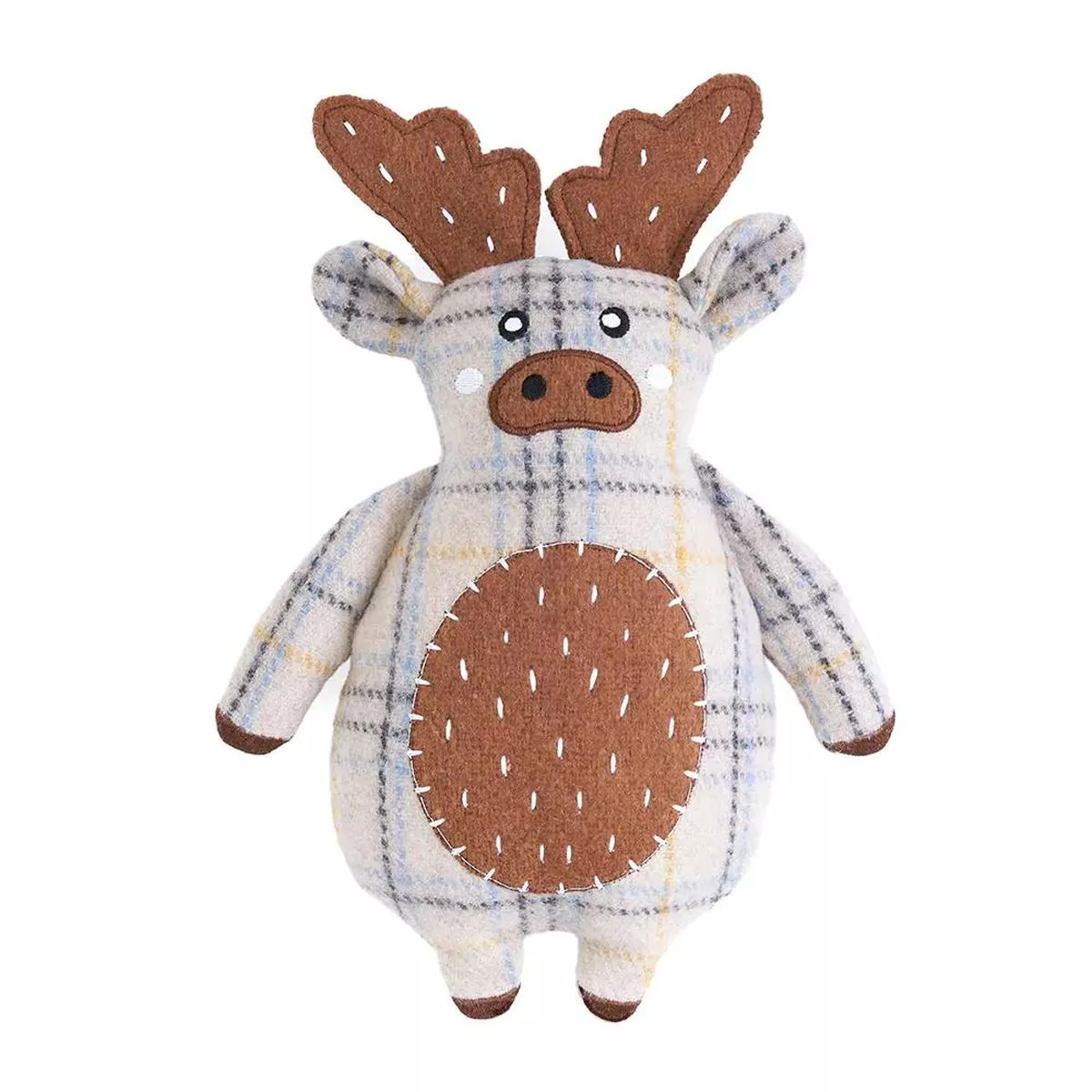ZippyPaws ecoZippy Cotton Cuddler Moose Dog Toy