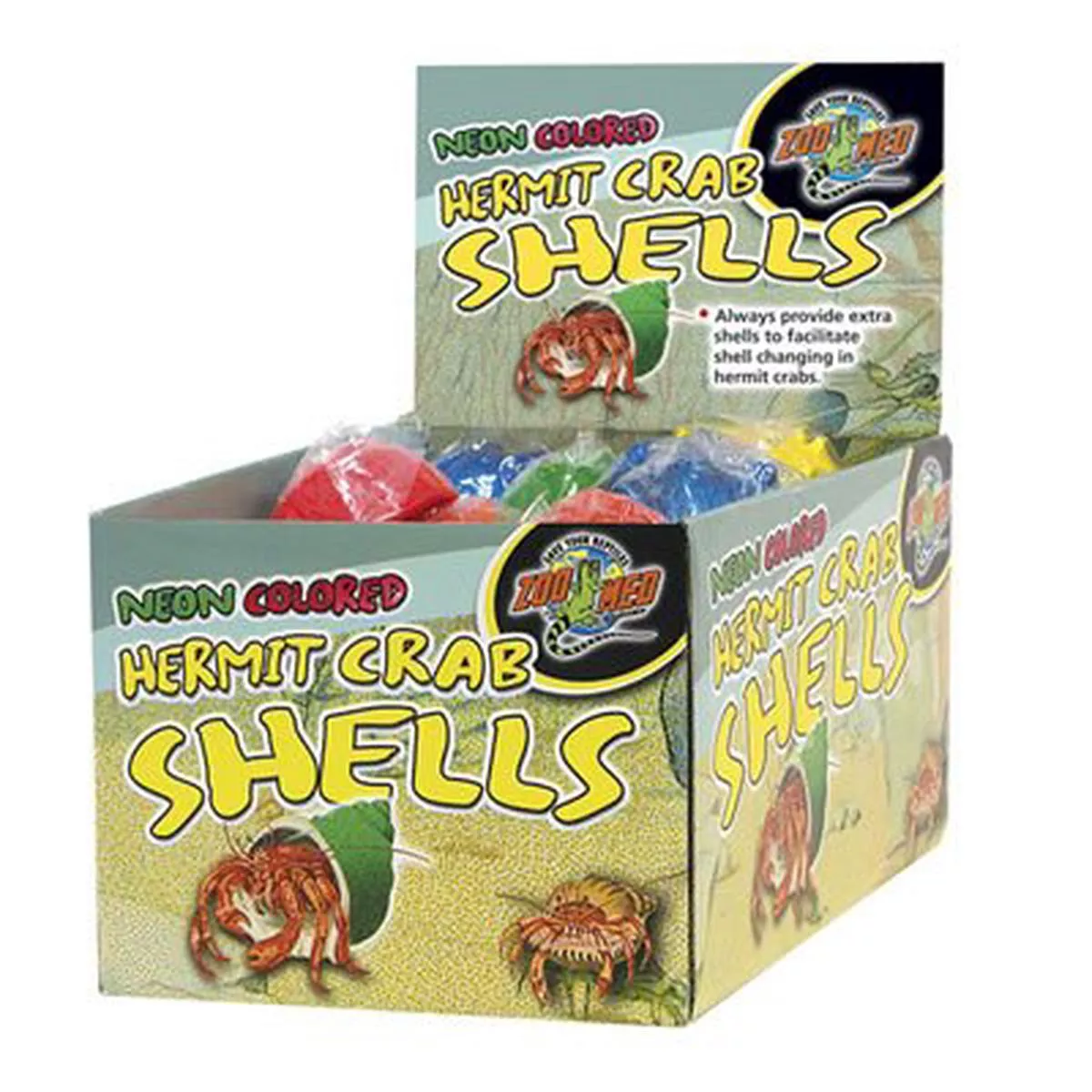 Zoo Med RR2991 Hermit Crab Neon Shell 36pc Display – Default Title