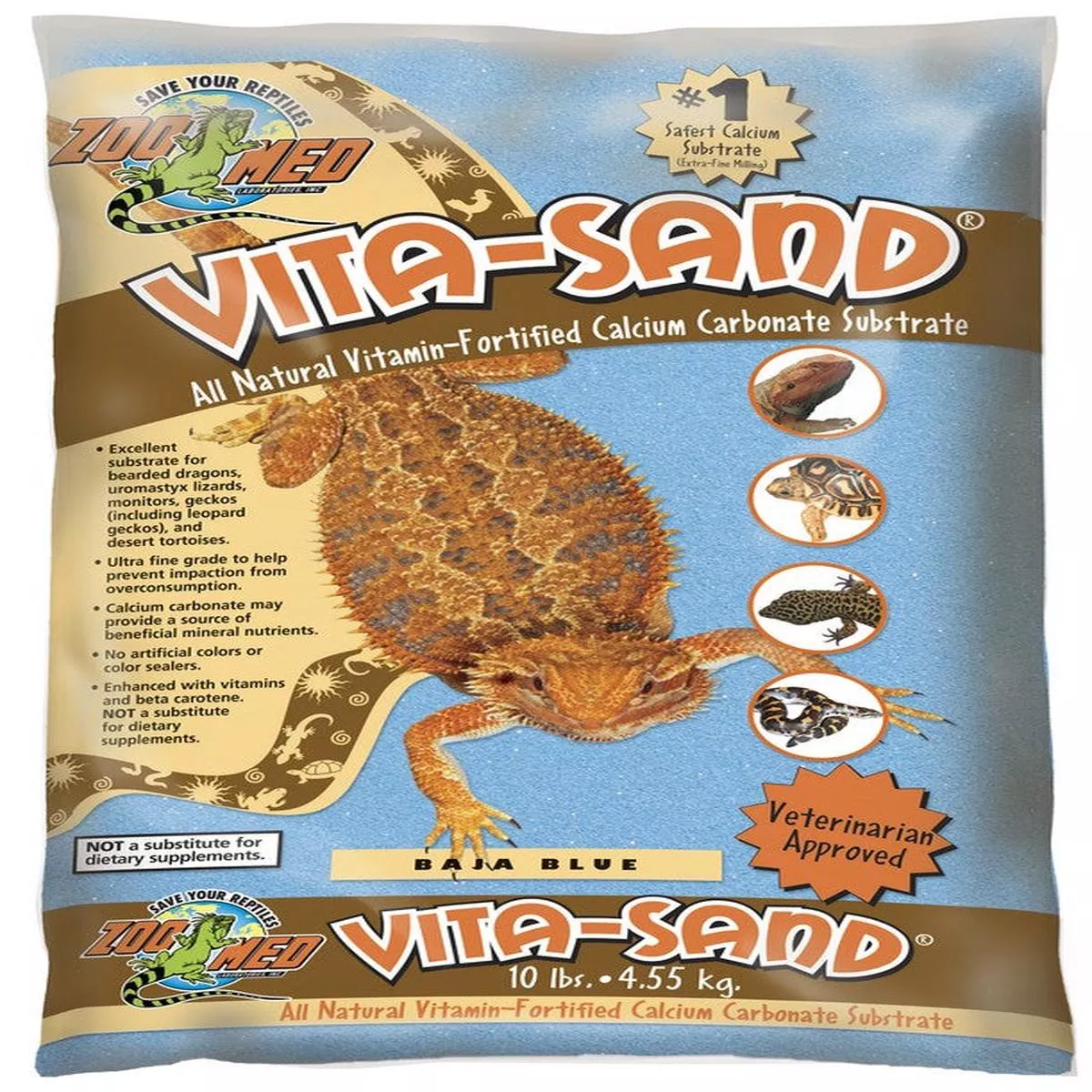 Zoo Med Vita-Sand Substrate for Reptiles, Orange