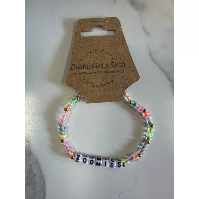 Zoomies Word Bracelet