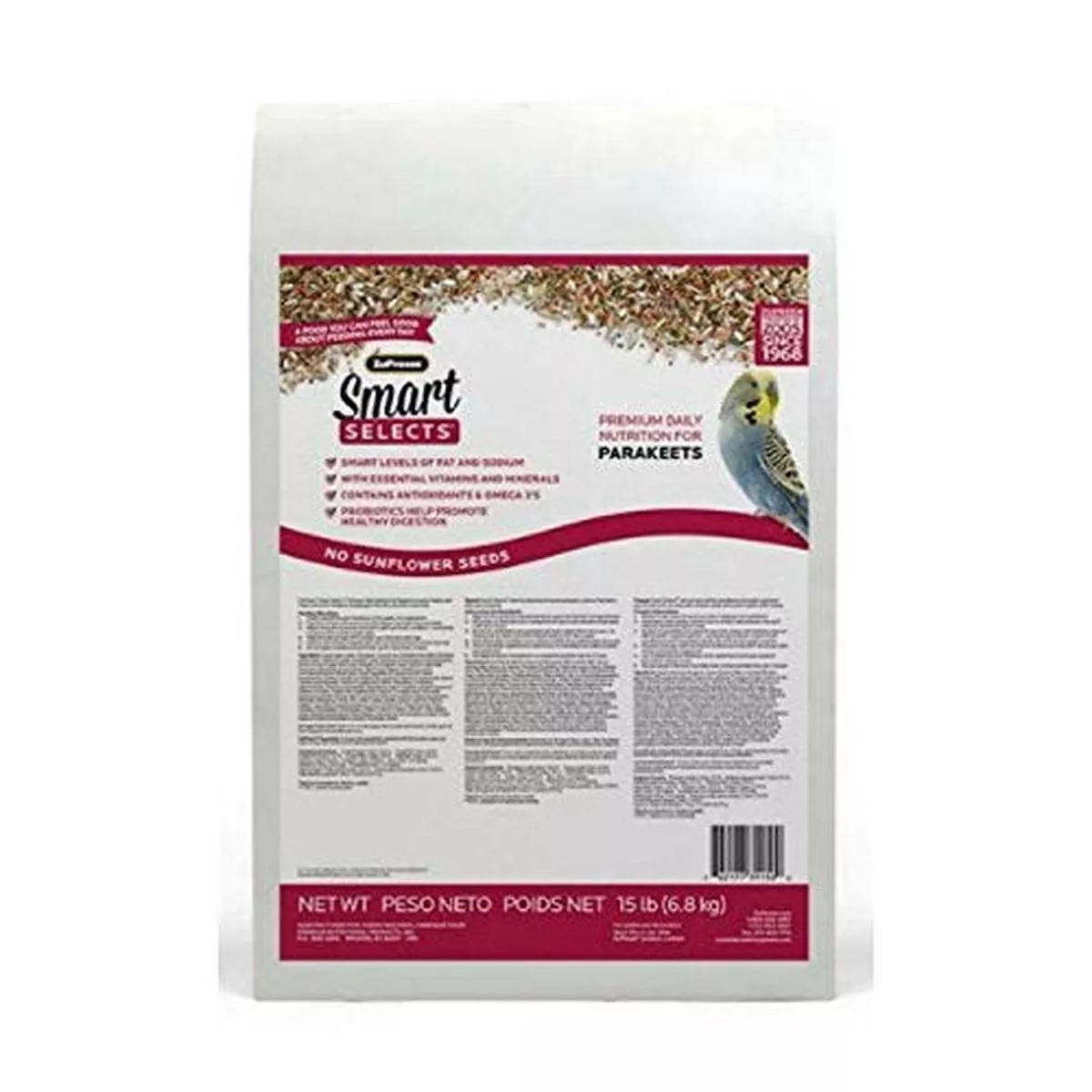 ZuPreem BB3264 Smart Selects Parakeets Food 6.8 kg – Default Title