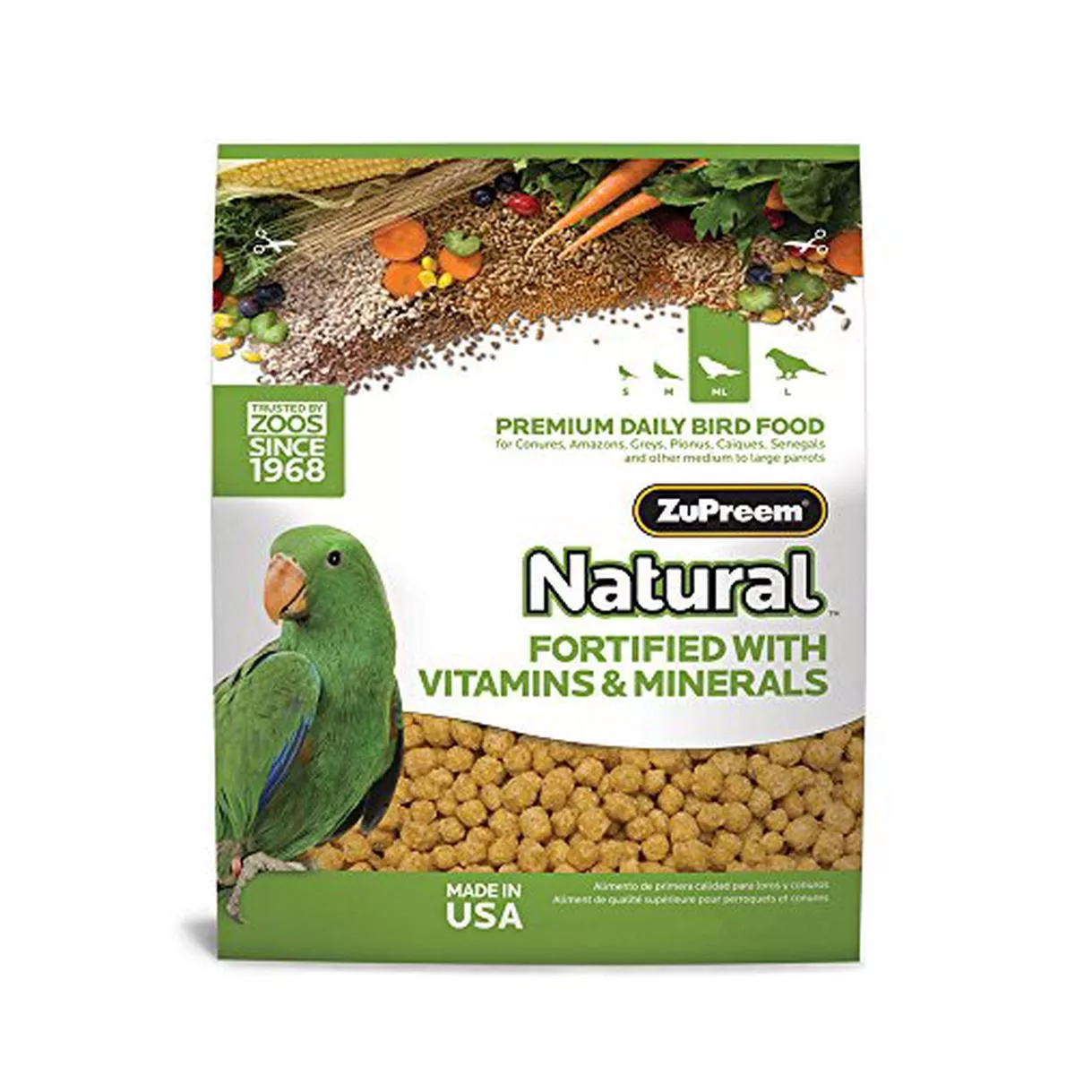Zupreem BB3353 Large Parrots Maintenance Natural Bird Food 20lb – Default Title