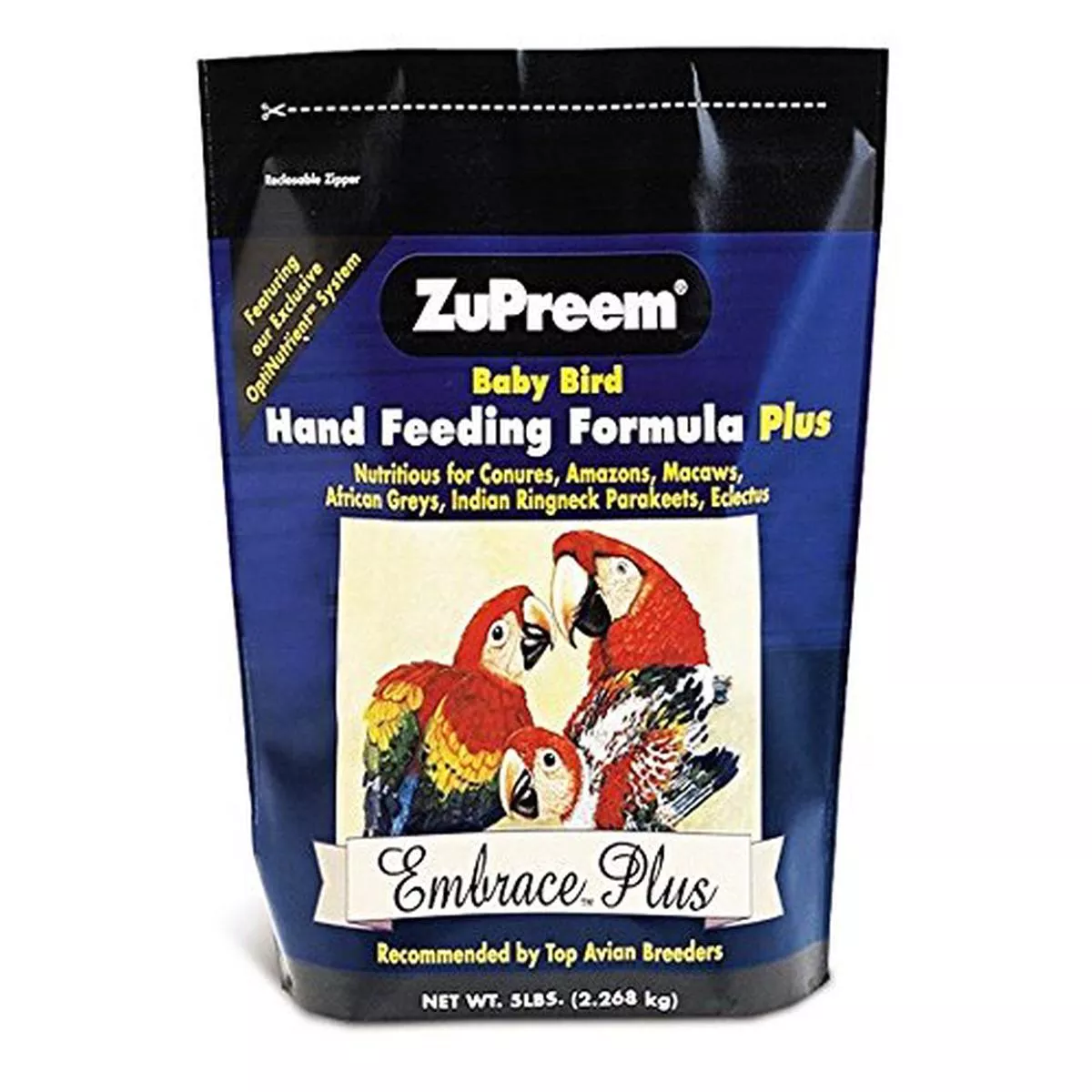 ZuPreem BB3396 Embrace Plus Hand-Feeding Formula Bird Food (5 lb) – Default Title