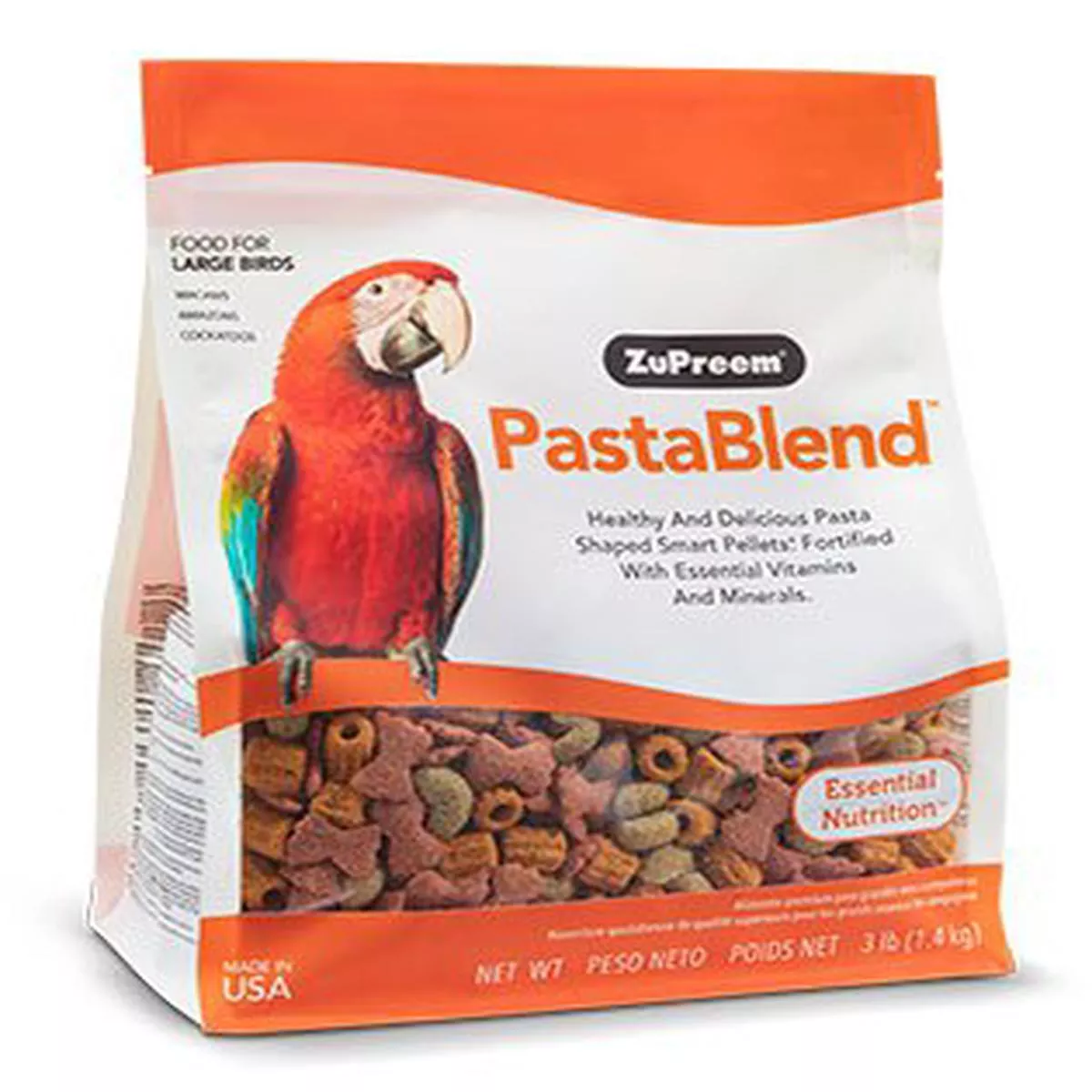 ZuPreem Pastablend Large Bird Food, 3-lb